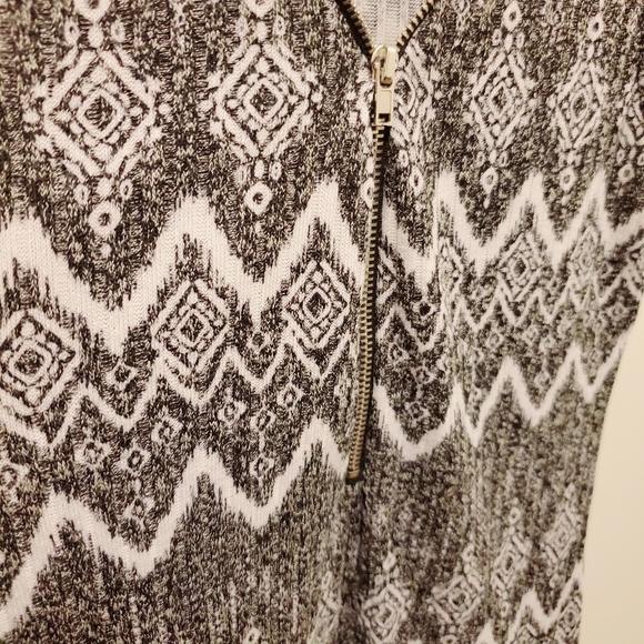 SEXY Love Tree Stretchy Zip Up Dress - Picture 3 of 6